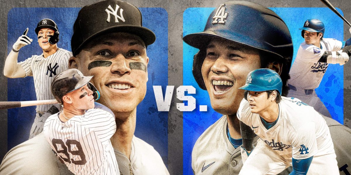 The World Series between the Yankees and the Dodgers