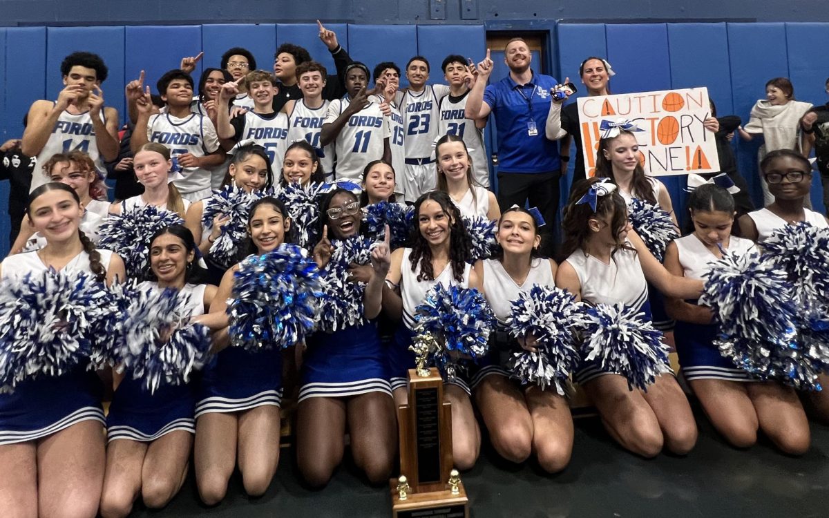 Boys basketball brings home a banner